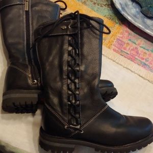 Ladies Harley Davidson Leather Riding Boots